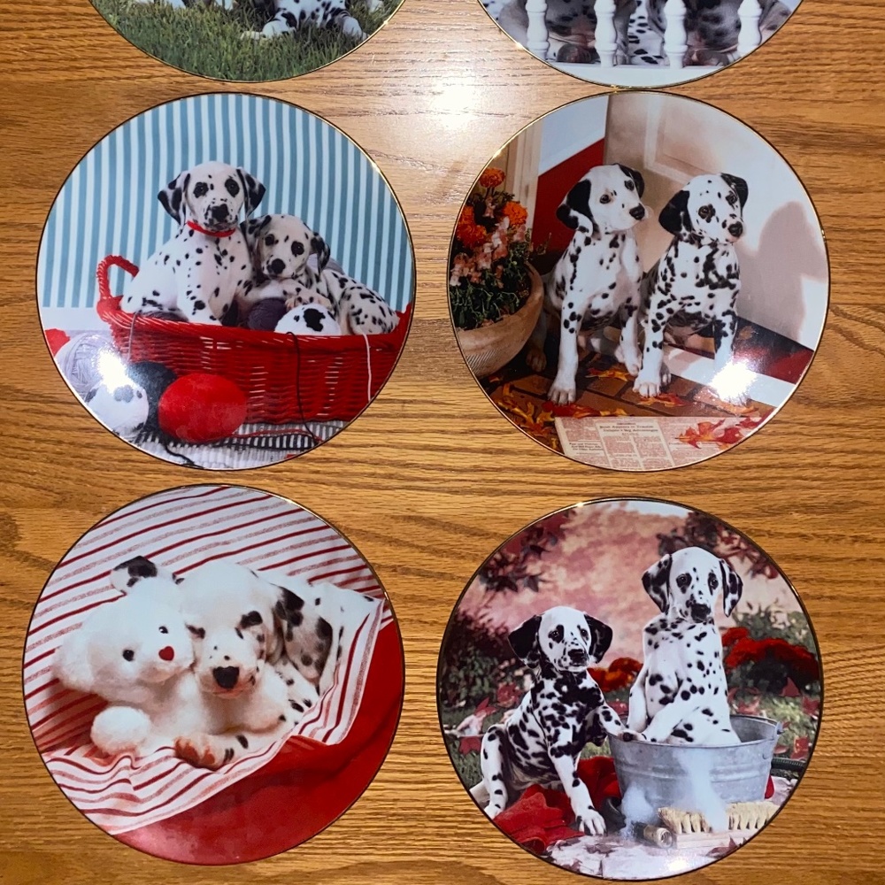 Hamilton Collection Dalmatian Plates - Complete Set